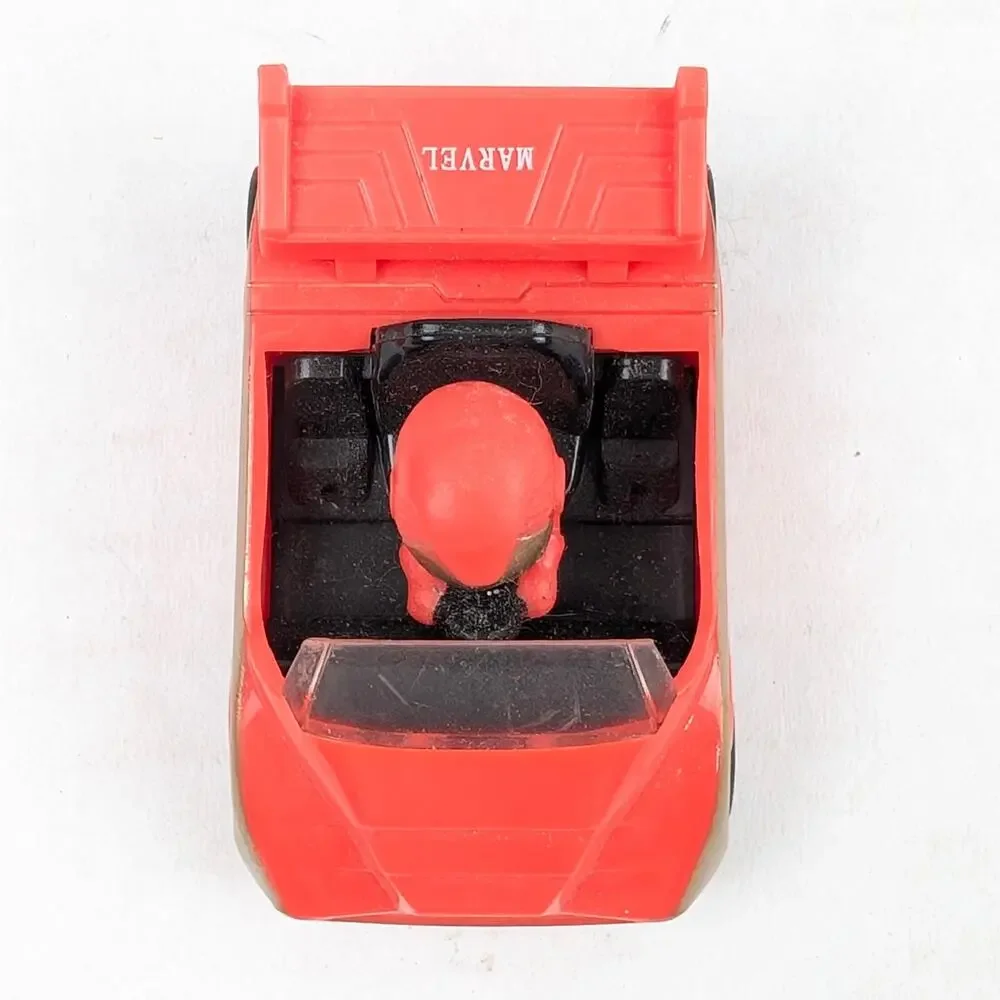 Marvel Iron Man Blip LLC Pull-Back Toy Car Red Gold Loose